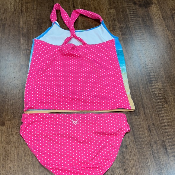 Justice girl Two piece tankini size 14 - Picture 5 of 7